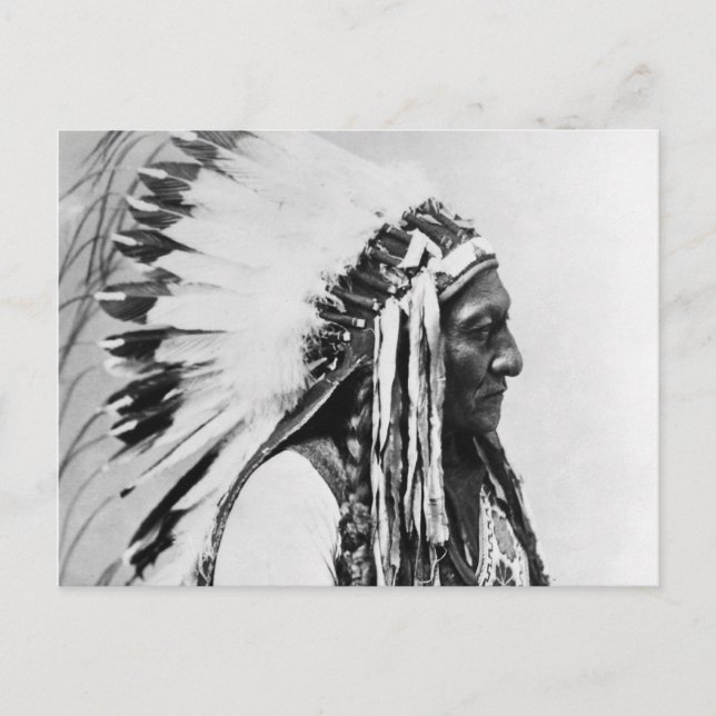 Carte Postale Sitting Bull, un Sioux de Hunkpapa (Devant)