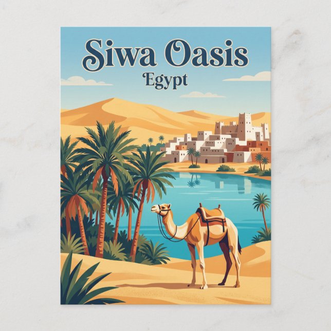 Carte Postale Siwa Oasis Égypte (Devant)