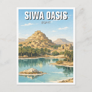 Carte Postale Siwa Oasis Égypte Voyage