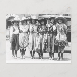 Carte Postale Six cowgirls à Cheyenne Frontier Days.