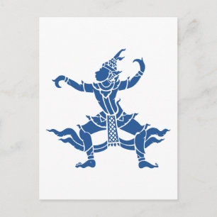 Carte Postale SIX Danseuse thaïlandaise ⚠ Thaïlande ⚠