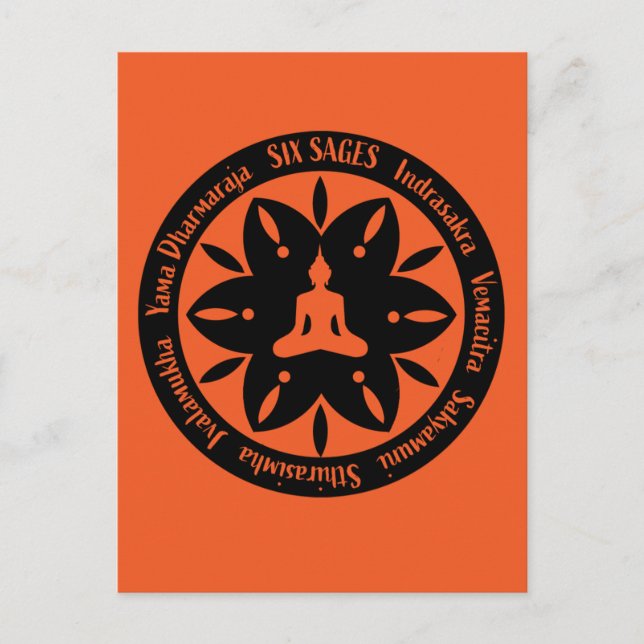 Carte Postale Six Sages Samara Religion Bouddhiste   (Devant)