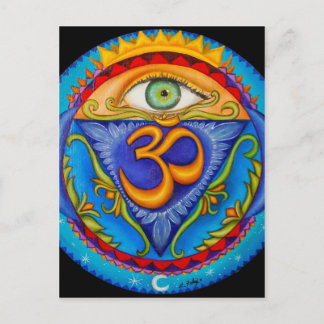 Carte Postale Sixième chakra, Troisième oeil