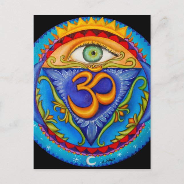 Carte Postale Sixième chakra, Troisième oeil (Devant)