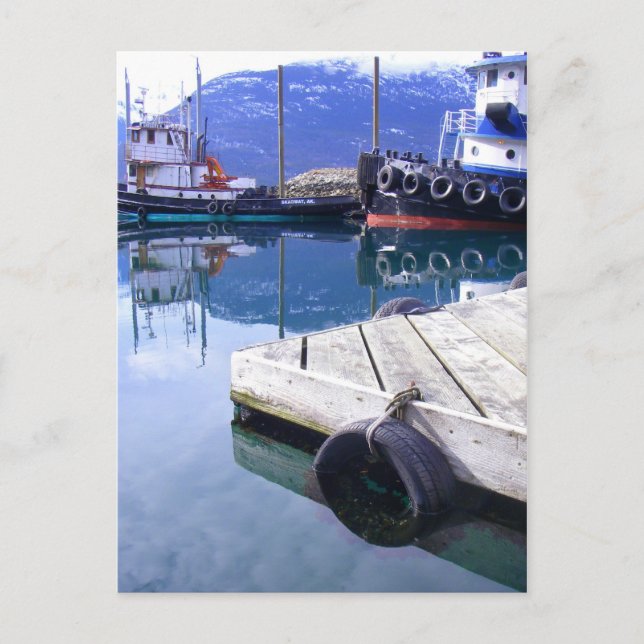 Carte Postale Skagway, Alaska Tugs (Devant)