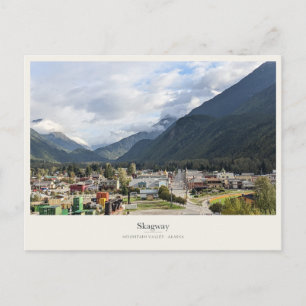 Carte Postale Skagway sous la vallée de la montagne