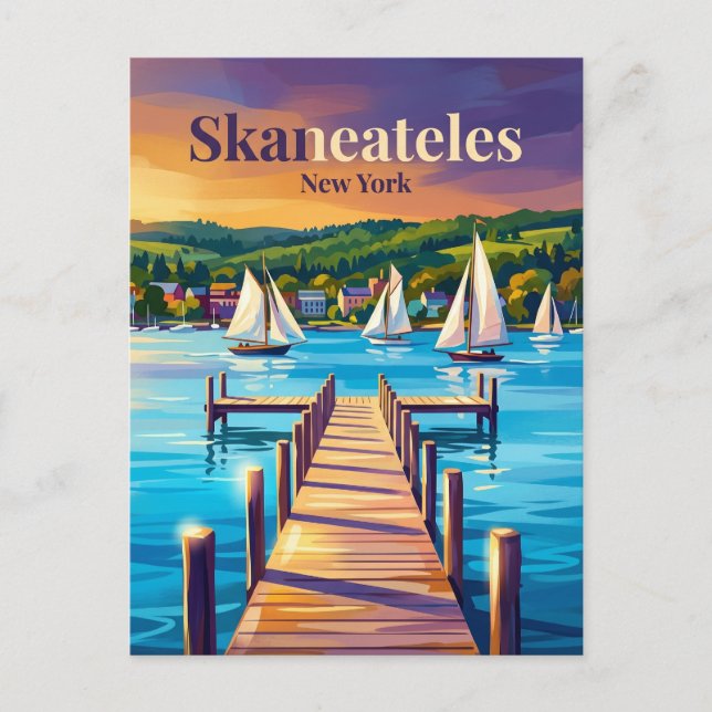 Carte Postale Skaneateles États-Unis (Devant)