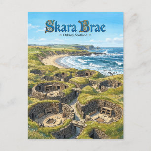 Carte Postale Skara Brae Écosse