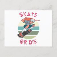 Skate ou die Skateboarder Garçon