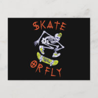 Skate ou volez Skeleton Skateboarder