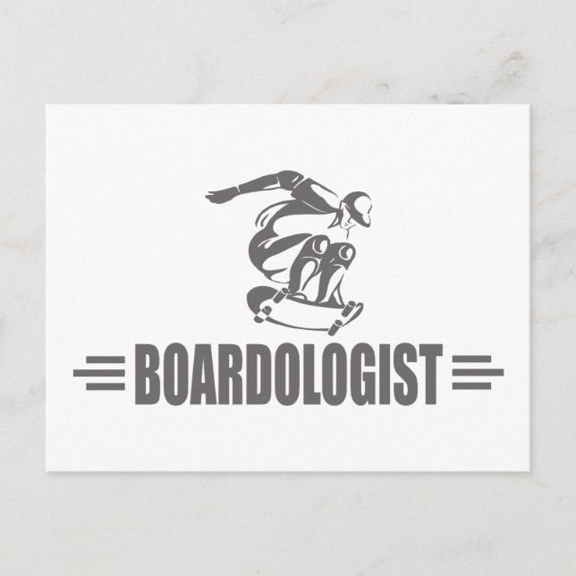 Carte Postale Skateboard humoristique (Devant)