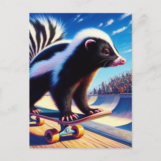 Carte Postale Skateboard Surreal Skateboard (Devant)