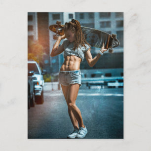 Carte Postale Skater Girl