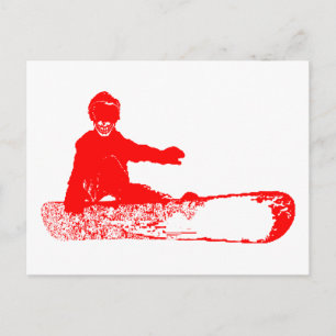 Carte Postale skeleboarder.