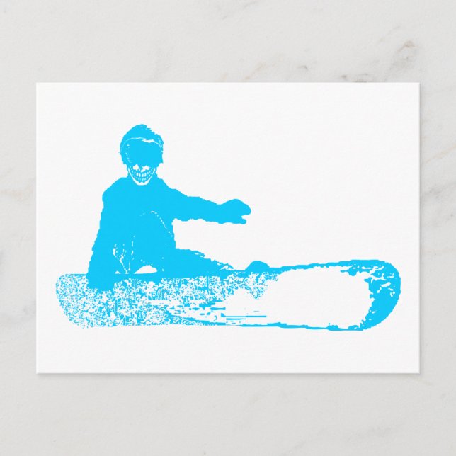 Carte Postale skeleboarder. (Devant)