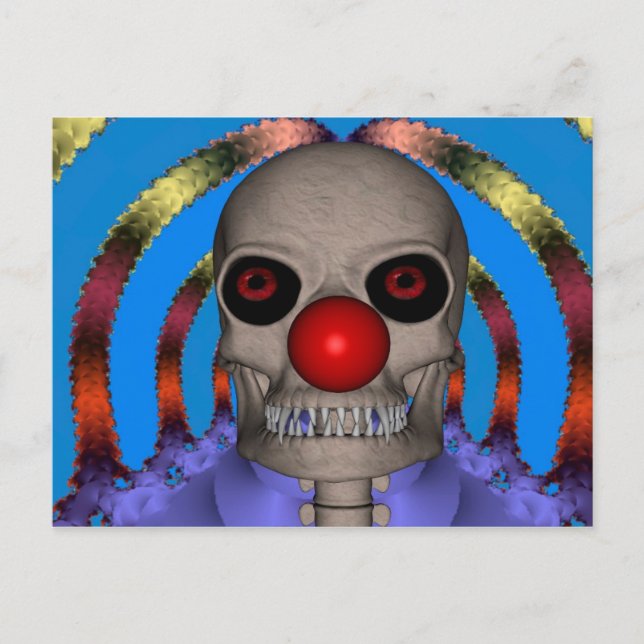 Carte Postale Skeleton Clown (Devant)