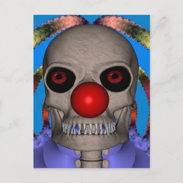 Carte Postale Skeleton Clown (Devant)