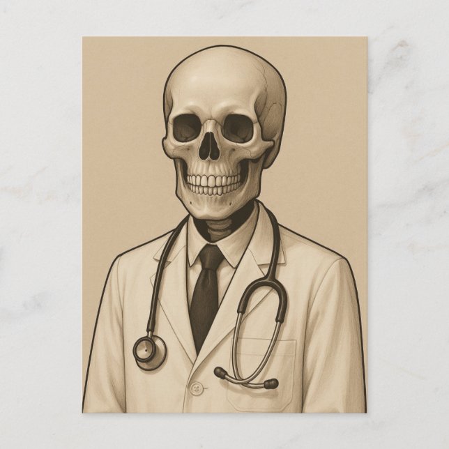 Carte Postale Skeleton Doctor (Devant)