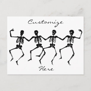 Carte Postale Skeletons dansants Halloween Thunder_Cove