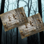 Carte Postale Skeletons dansants Halloween vintages<br><div class="desc">Cette conception peut être personnalisée en choisissant l'option Modifier la conception. Vous pouvez également transférer sur d'autres objets. Contactez-moi à l'adresse colorflowcreations@gmail.com ou utilisez l'option conversation en haut de la page si vous souhaitez avoir cette conception sur un autre produit ou si vous avez besoin d'aide pour cette conception. Voir...</div>