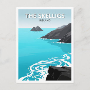 Carte Postale Skellig Michael Atlantic Sea Stacks Portmagee Cade