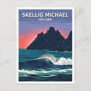 Carte Postale Skellig Michael Falaises occidentales Portmagee Ir