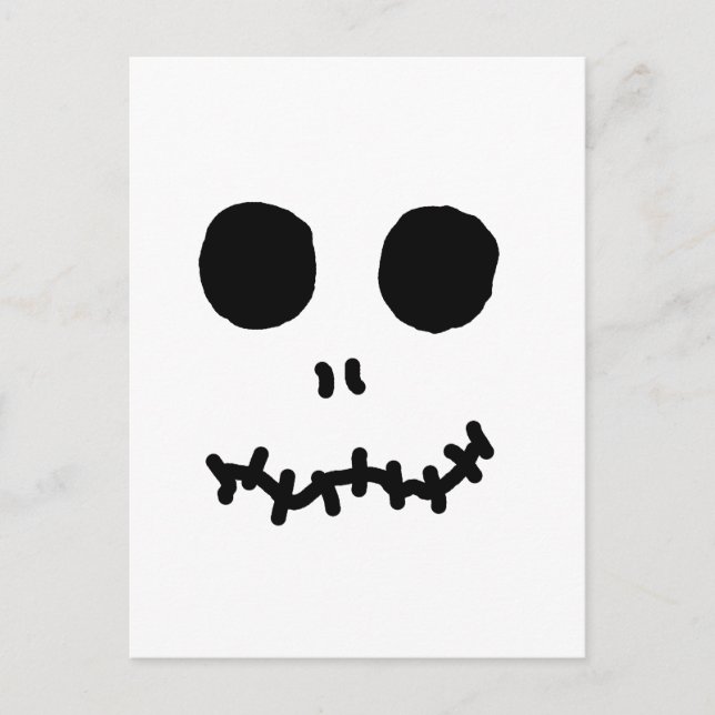 Carte Postale Skellinigtonesk Halloween Visage Hallow Eyes (Devant)