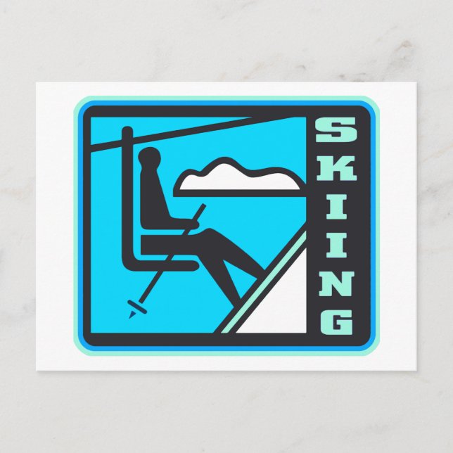 Carte Postale Ski (Devant)