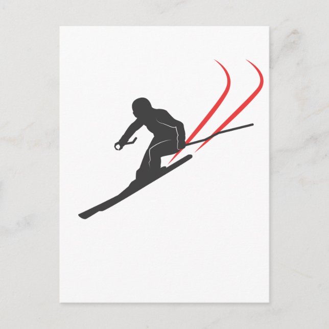 Carte Postale ski (Devant)