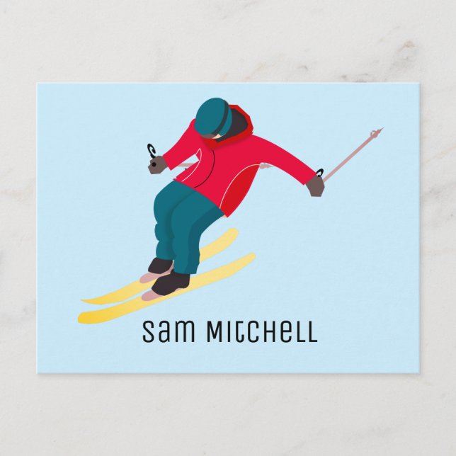 Carte Postale Ski (Devant)
