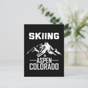 Carte Postale Ski à Aspen Colorado