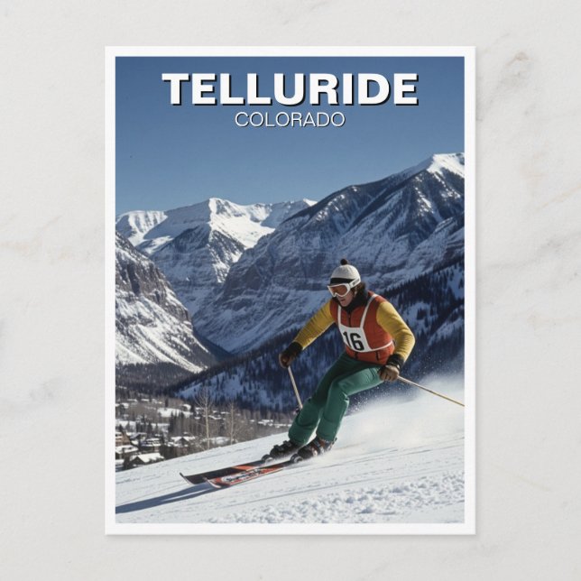 Carte Postale Ski à Telluride Colorado (Devant)