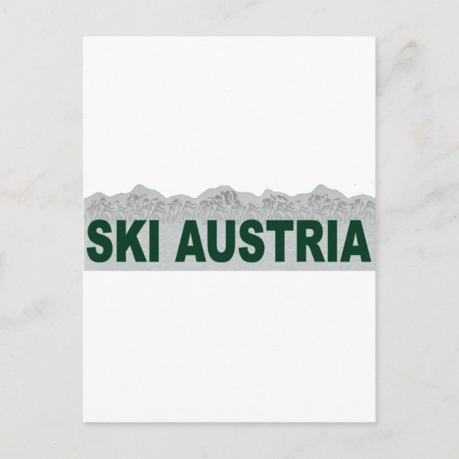 Carte Postale Ski Autriche (Devant)