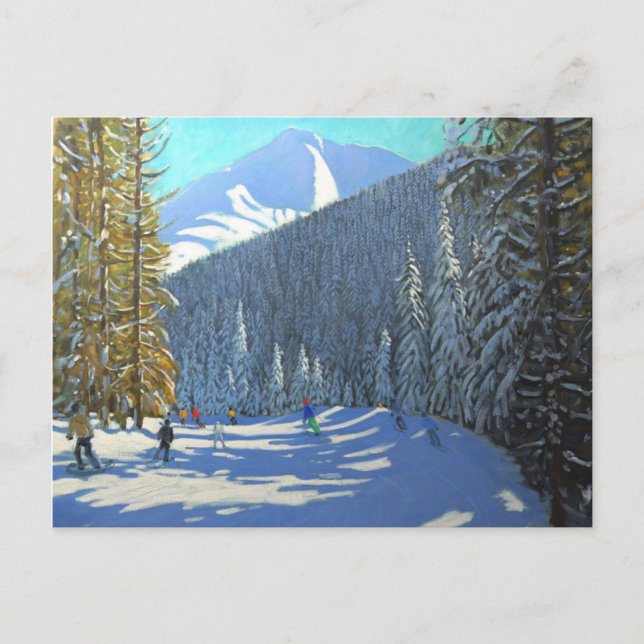 Carte Postale Ski Beauregard La Clusaz 2012 (Devant)