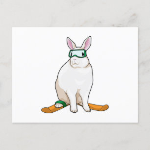 Carte Postale Ski Bunny Skier
