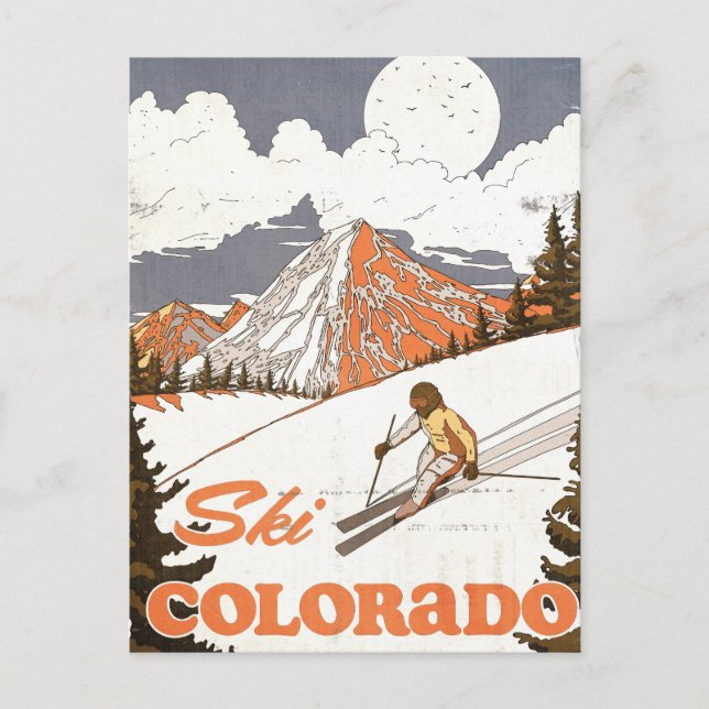 Carte Postale Ski Colorado (Devant)