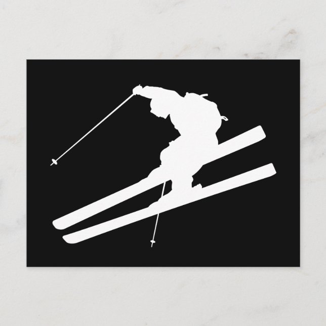 Carte Postale ski cool (Devant)