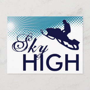 Carte Postale ski de haute motoneige