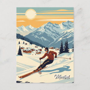 Carte Postale Ski de Méribel France