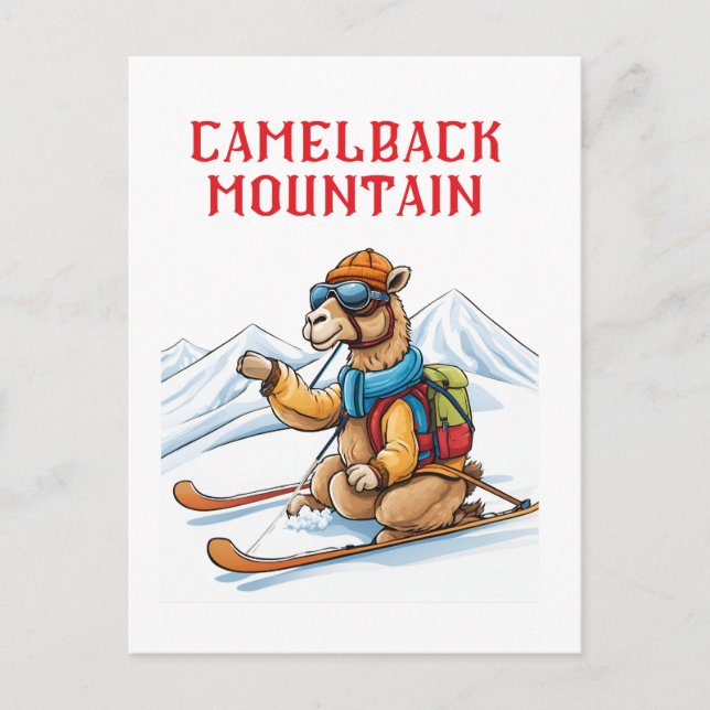 Carte Postale Ski de montagne Camelback (Devant)