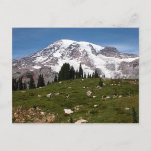 Carte postale Ski de montagne hiver