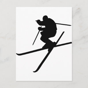 Carte Postale Ski - Ski Freestyle