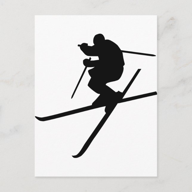 Carte Postale Ski - Ski Freestyle (Devant)