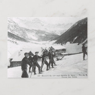 Carte Postale Ski vintage, Pic de Roche