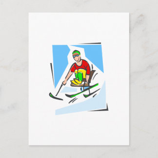 Carte Postale Skier