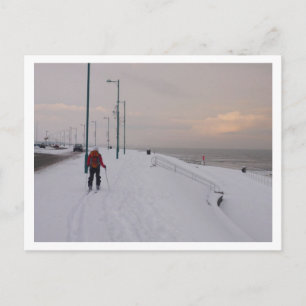 Carte Postale Skier au bord de la plage