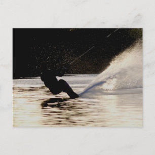 Carte Postale skieur de dusk