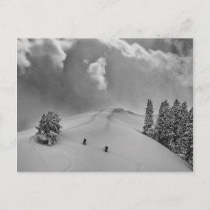 Carte Postale Skis climbers