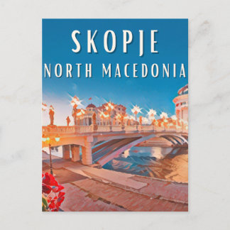 Carte Postale Skopje, ville des ponts