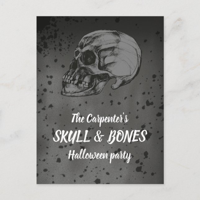 Carte Postale Skull & Bones Halloween (Devant)